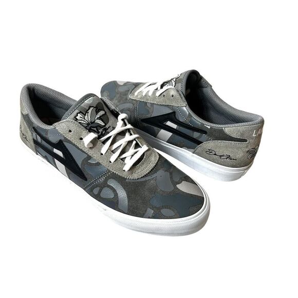 Lakai Stargazer Manchester Skate Shoes Sneakers Mens 10.5 Suede Gray Lace Up Low - Picture 1 of 11